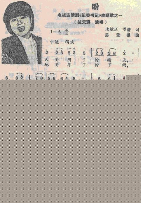 盼(电视剧纪委书记插曲)