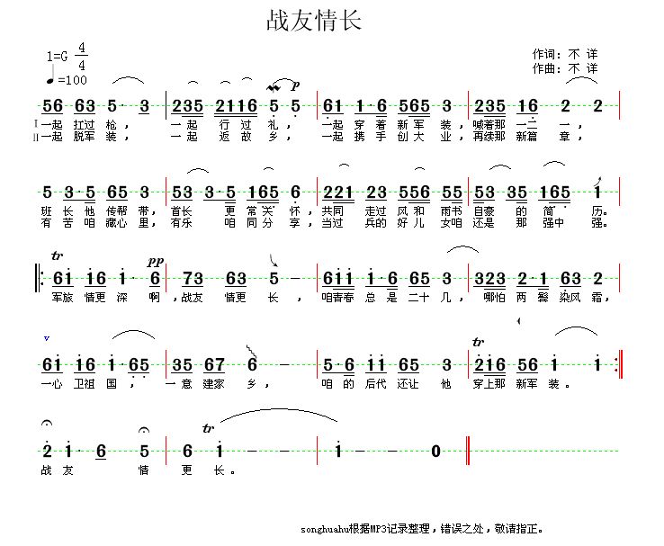 战友情长