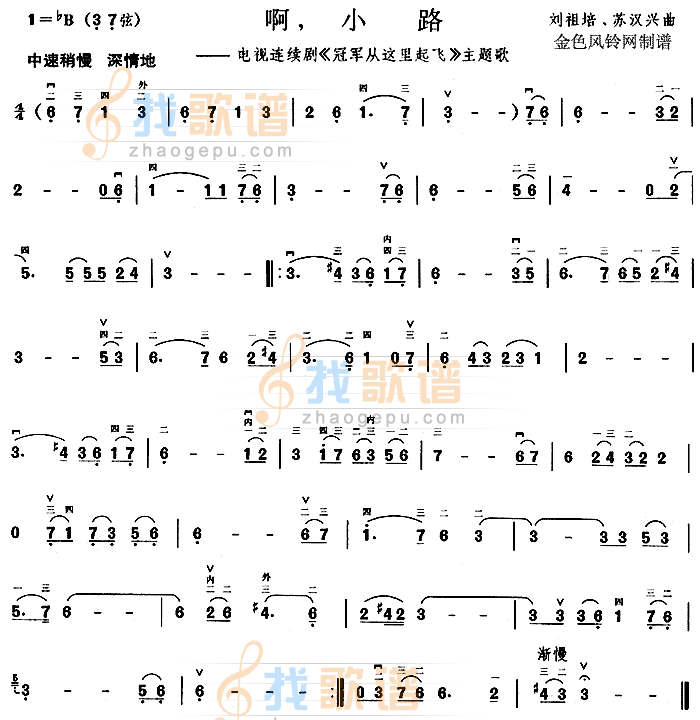 啊小路(冠军从这里起飞主题歌)