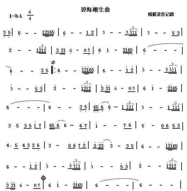 碧海潮生曲
