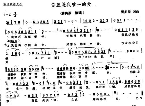 你就是我唯一的爱