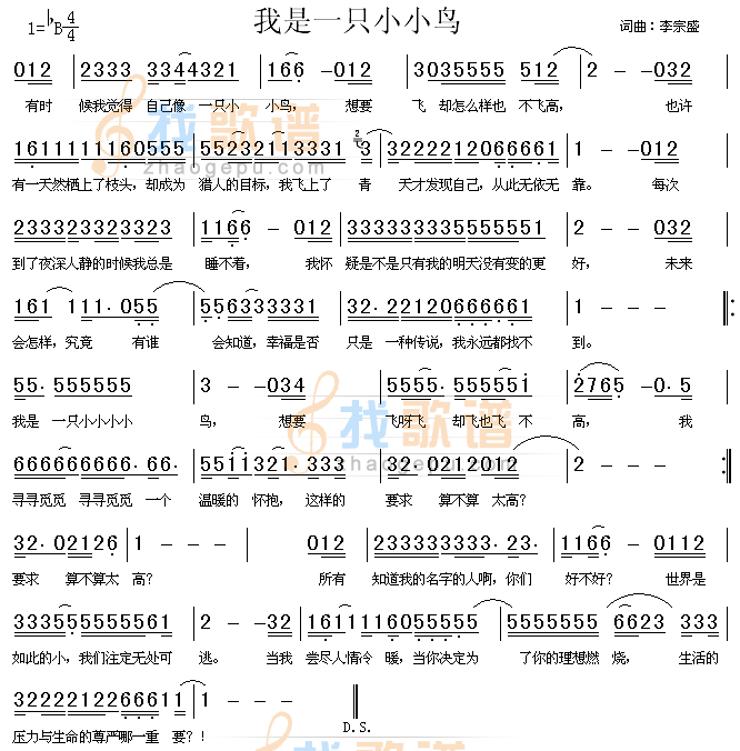 我是一只小小鸟