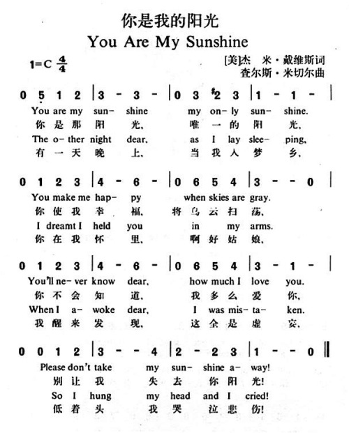 你是我的阳光