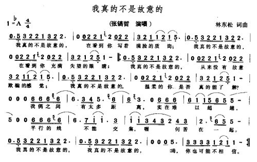 我真的不是故意的