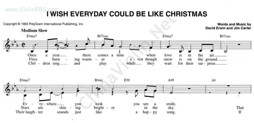 91.I WISH EVERYDAY COULD BE LIKE CHRISTMAS