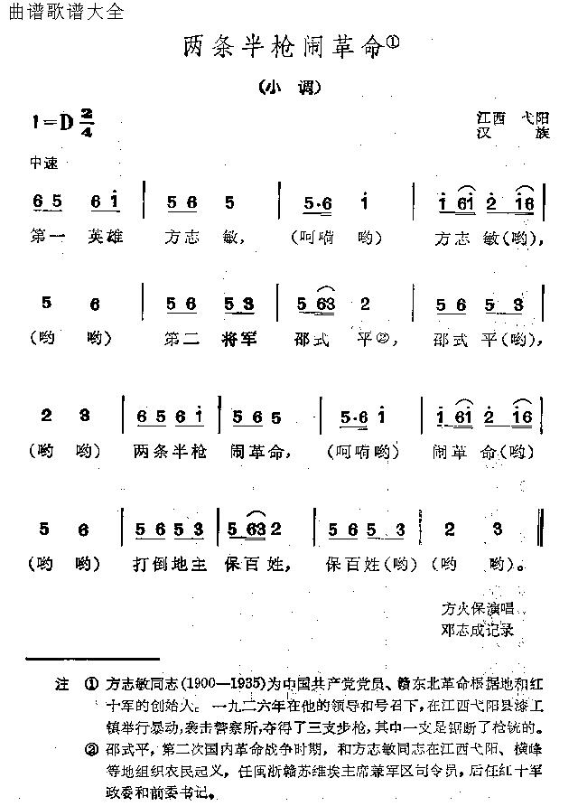 两条半枪闹革命