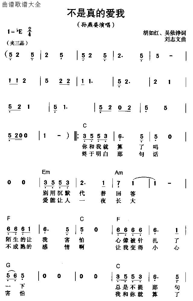 不是真的爱我