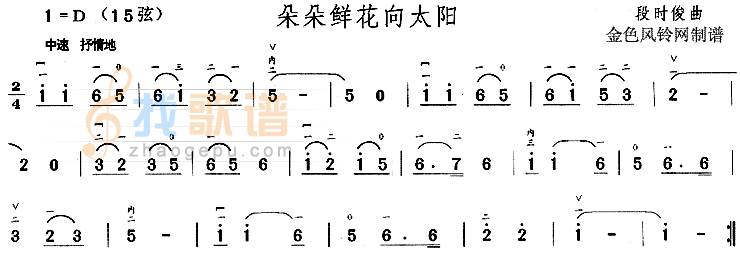 朵朵鲜花向太阳