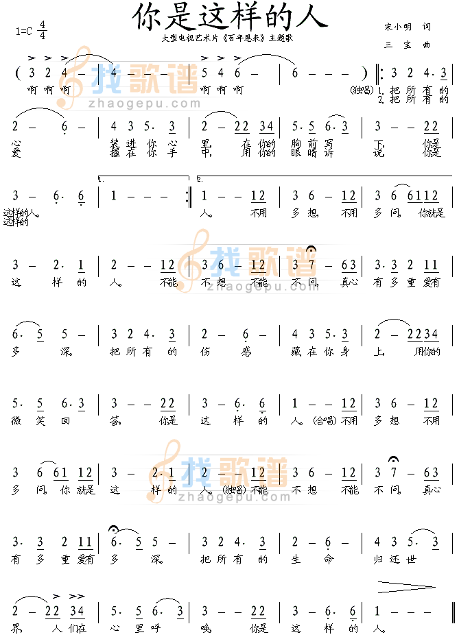 你是这样的人(百年恩来主题歌)