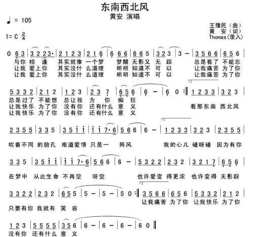 东南西北风