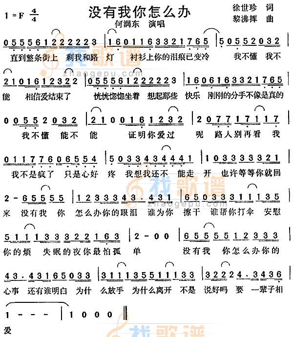 没有我你怎么办