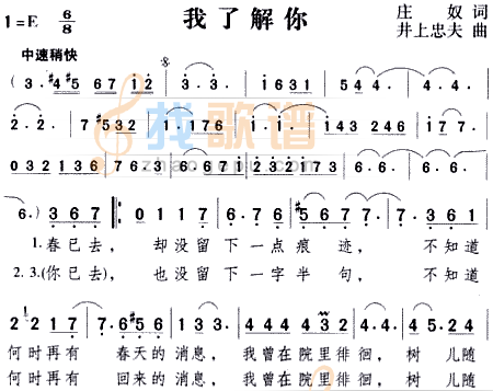 我了解你