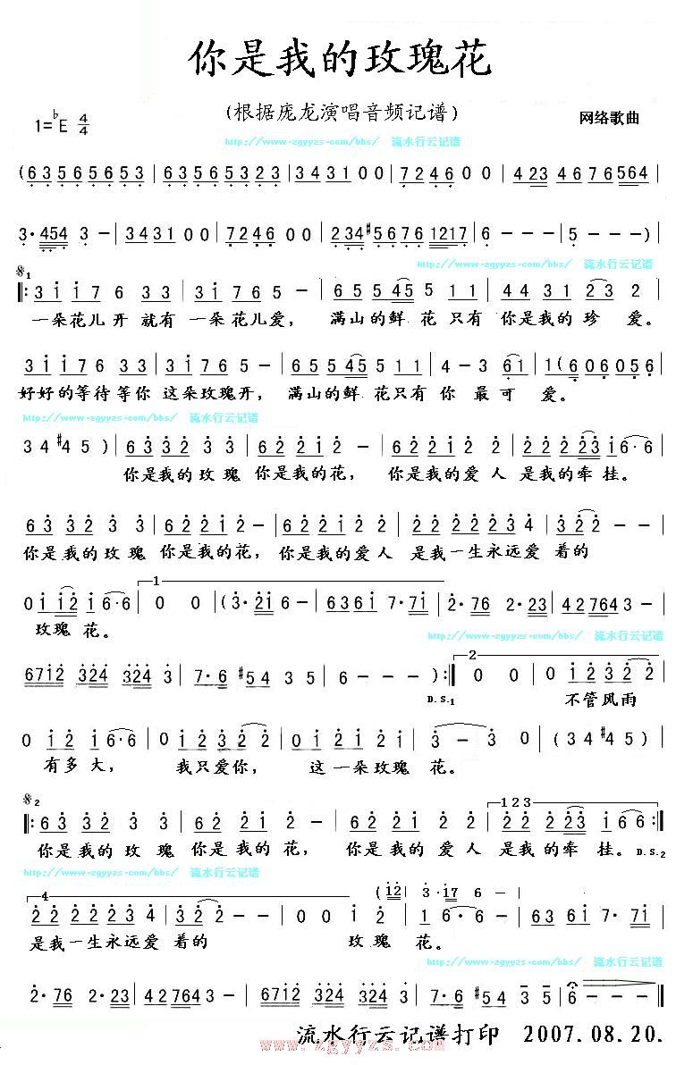 你是我的玫瑰花