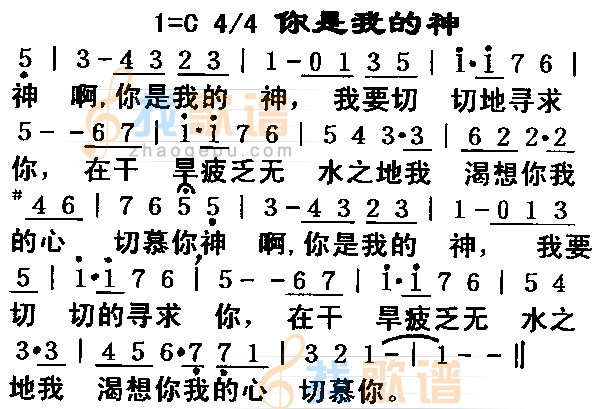 你是我的神