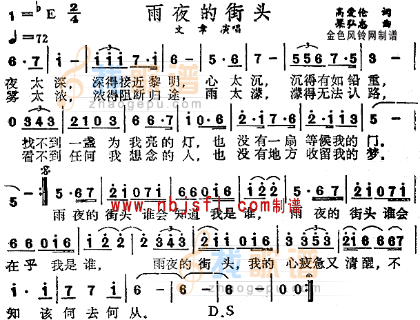 雨夜的街头