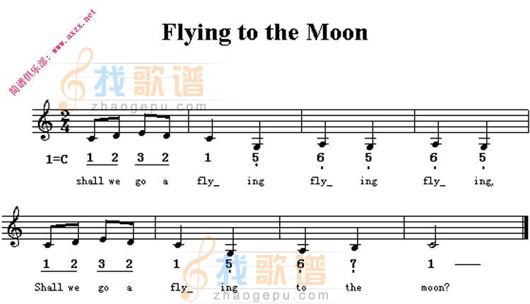 Flying to the moon