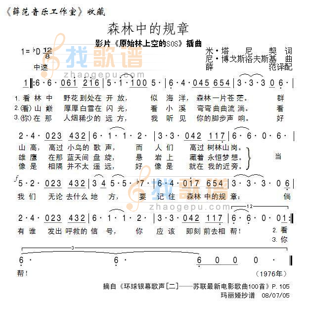 森林中的规章
