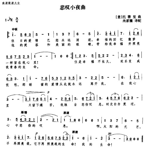 悲叹小夜曲