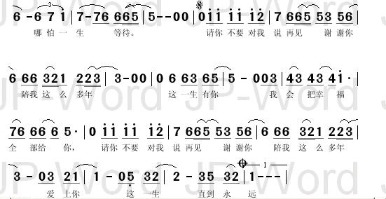 请你不要对我说再见