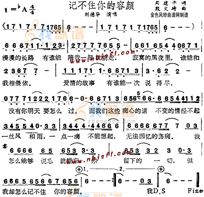 记不住你的容颜