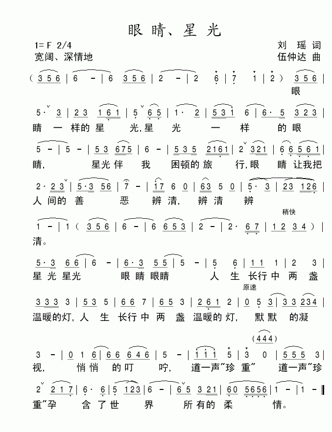 眼睛、星光