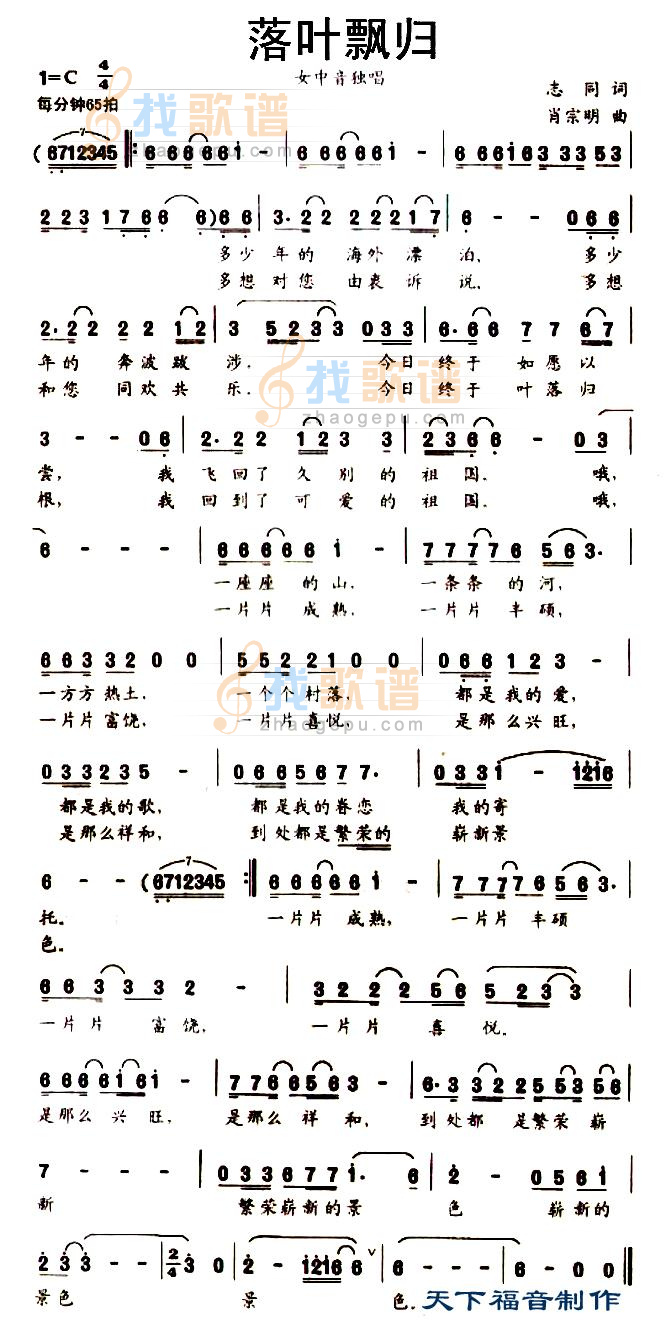 落叶飘归