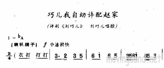 巧儿我自幼许配赵家