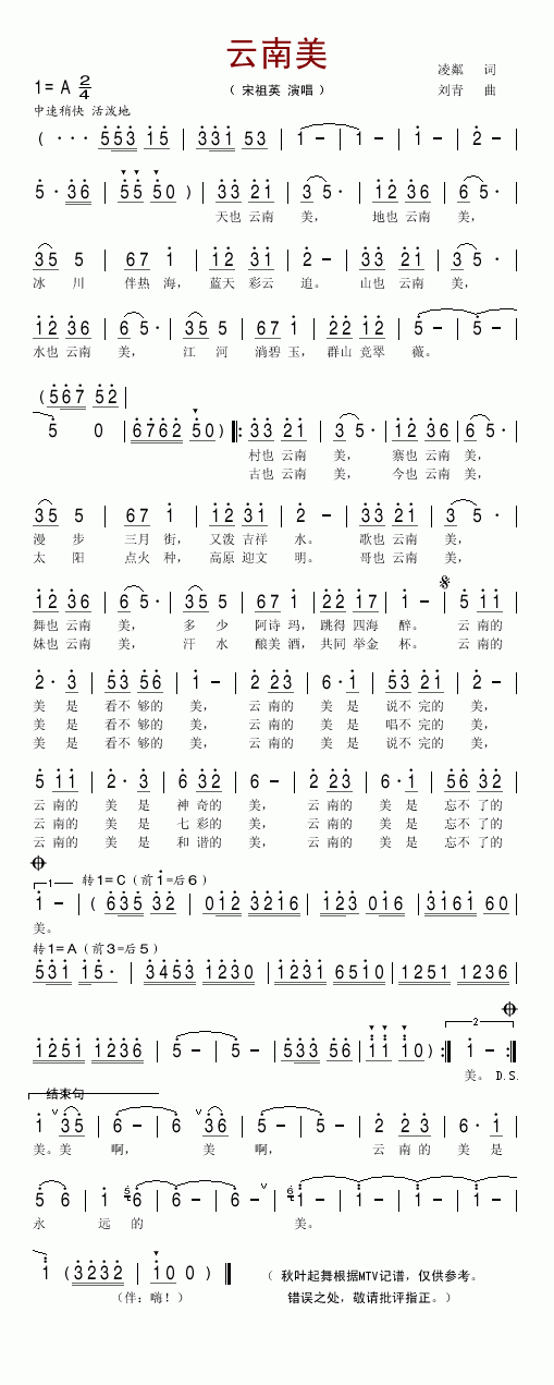 云南美
