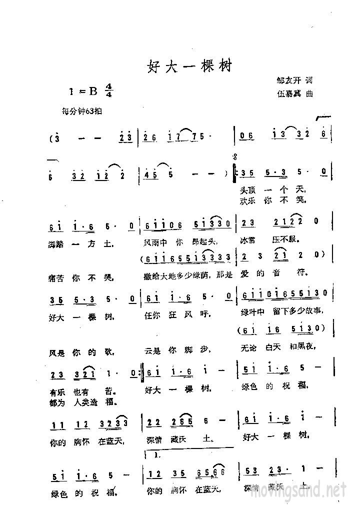 好大一棵树