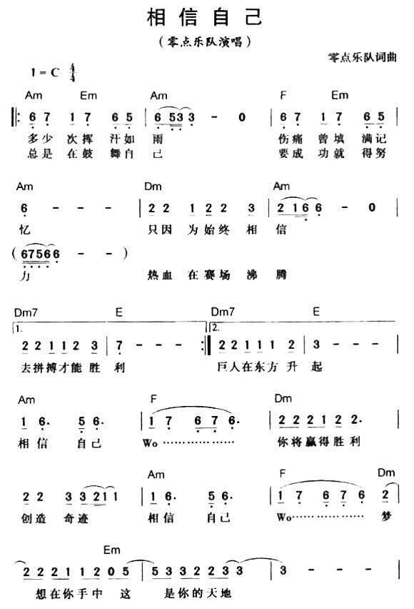 相信自己