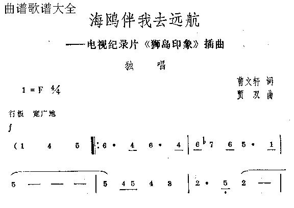 海鸥伴我去远航