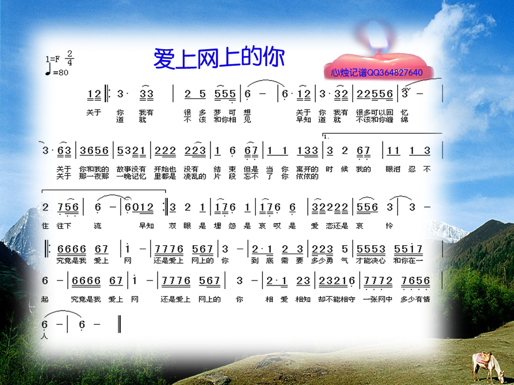爱上网上的你