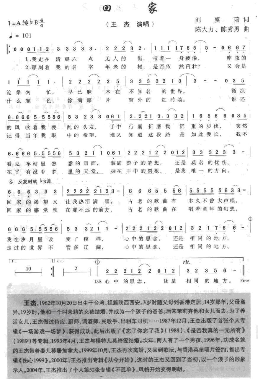 回家(王杰)