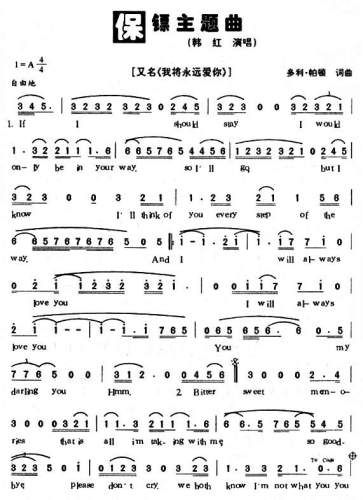 保镖主题曲