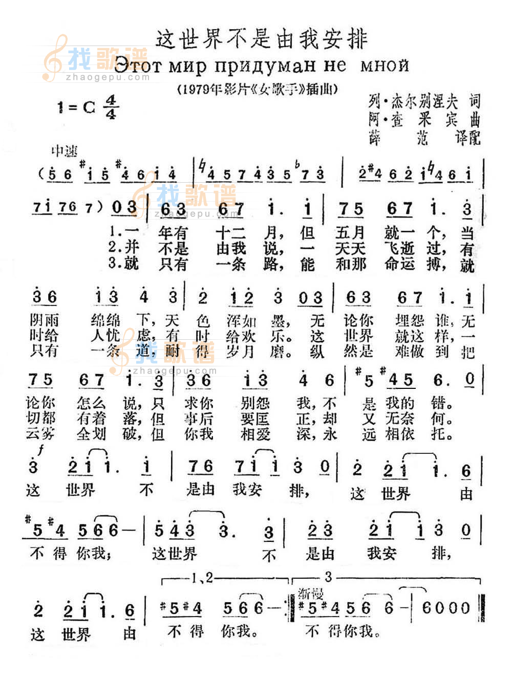 这世界不是由我安排