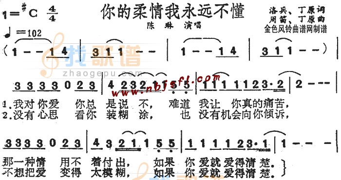 你的柔情我永远不懂