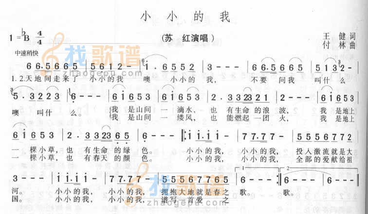 小小的我