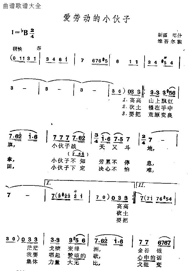 爱劳动的小伙子