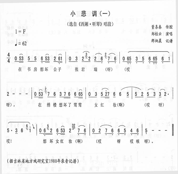 小悲调(一)_<西厢·听琴>二人转