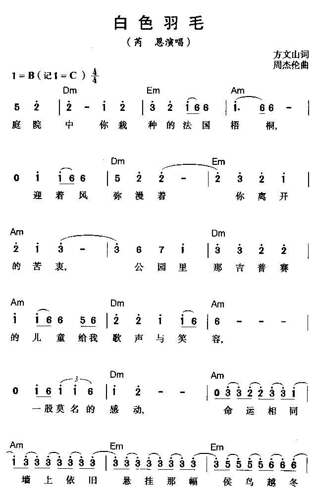 白色羽毛