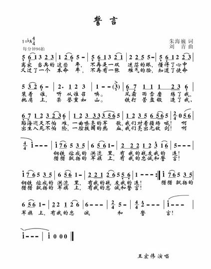 誓言（王宏伟）