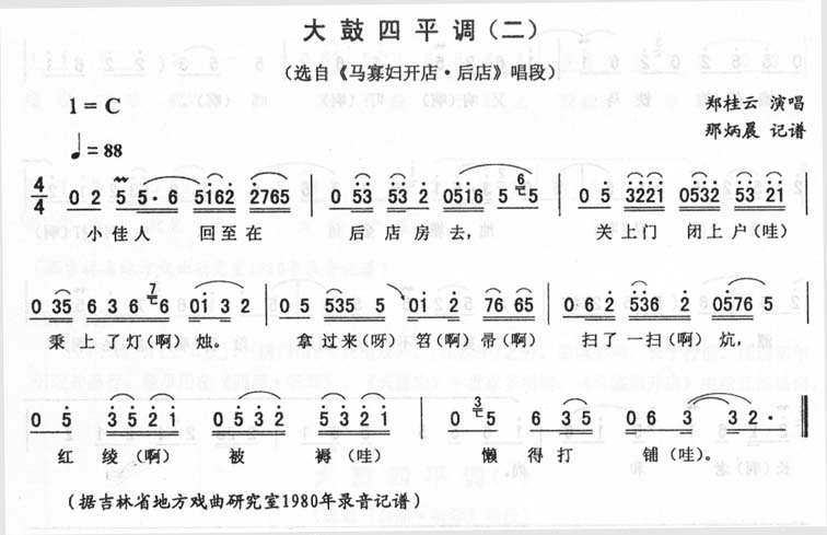 大鼓四平调(二)_<马寡妇开店·后店>二人转
