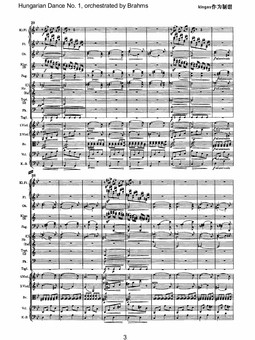 勃拉姆斯作品系列之匈牙利舞曲  第一号G小调