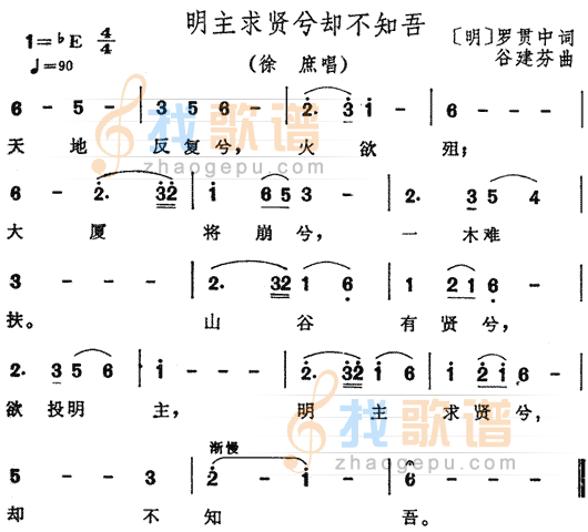 明主求贤兮却不知吾（三国演义插曲）