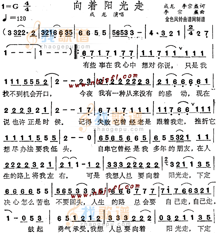 向着阳光走