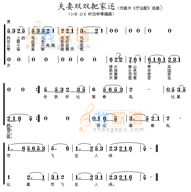 夫妻双双把家还