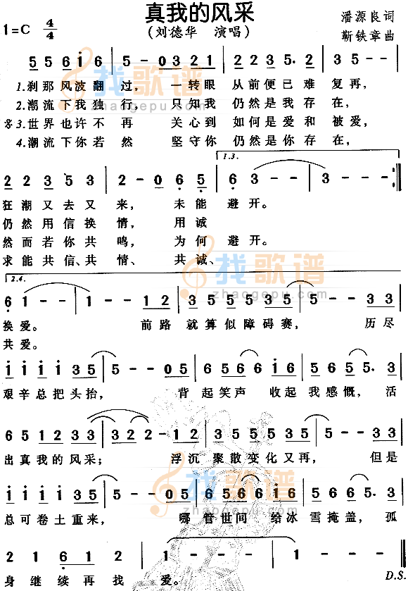 真我的风采