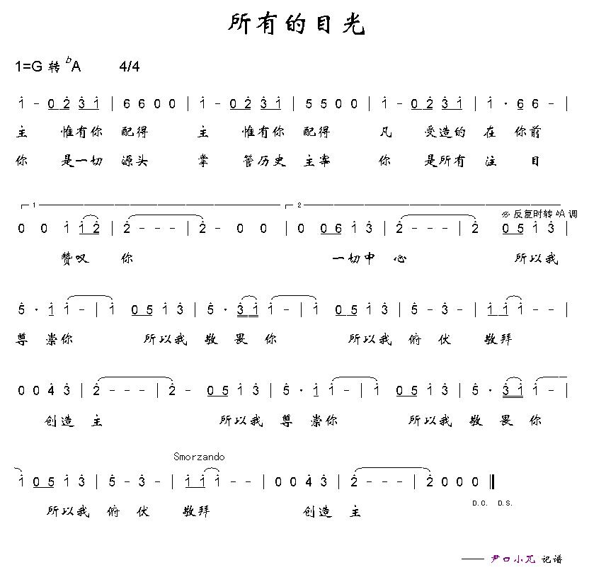 所有的目光