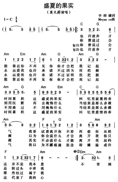 盛夏的果实