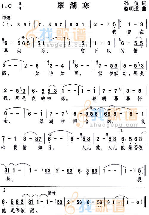翠湖寒